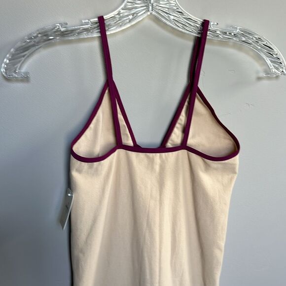NWT Free People Deep V-neck Tunic Tank Top or Mini Slip Dress Nude Fuchsia XS/S - Picture 9 of 12